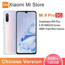 Мобильный телефон Xiaomi Mi 9 Pro, 5G, 8 ГБ, 128 ГБ, Snapdragon 855 Plus, экран 6,39 дюйма, 4000 мАч, NFC, быстрое зарядное устройство, камера 48 МП