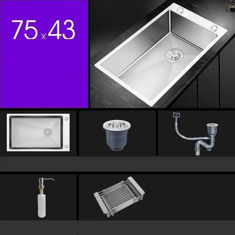 Lavandino Cucina Zlewozmywak Acero Inoxidable Lava Manos Evier кухня Fregadero De Cocina Lavabo Cuba Pia Cozinha кухонная раковина - Цвет: MODEL N