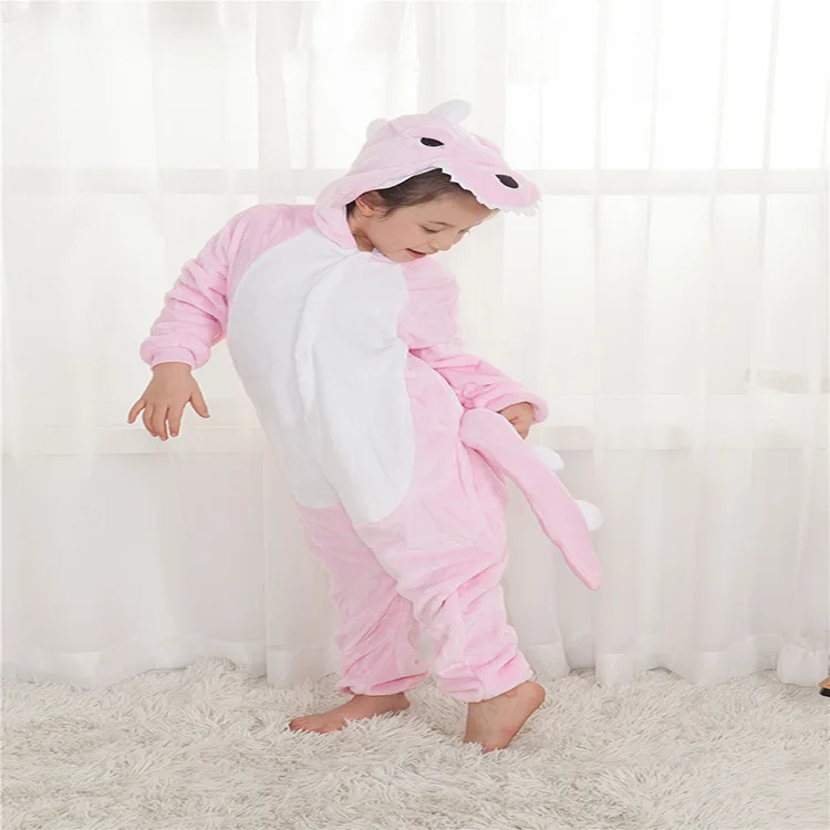 Children Pajamas Animal Pyjamas Kids Blanket Sleepers Cartoon Pajama Unisex Warm Winter Girls Pijamas Cute Boys Siamese Pajamas