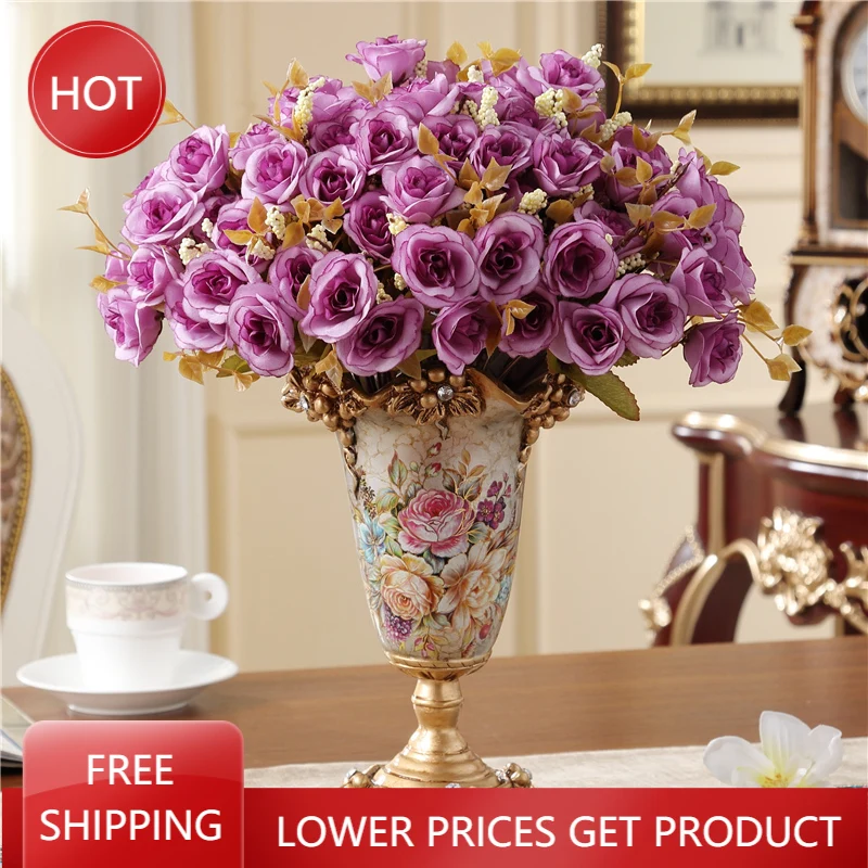 

Ceramic Vase Decoration Home Wedding Dried Flowers Nordic Decor Centerpieces Vase Bedroom Vasos Decorativos Garden Decoration