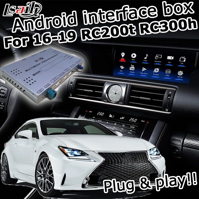 Android / Carplay навигационная коробка для Lexus RCF RC300h RC200t RC300 2013 2020 видеоинтерфейс 7/10 25