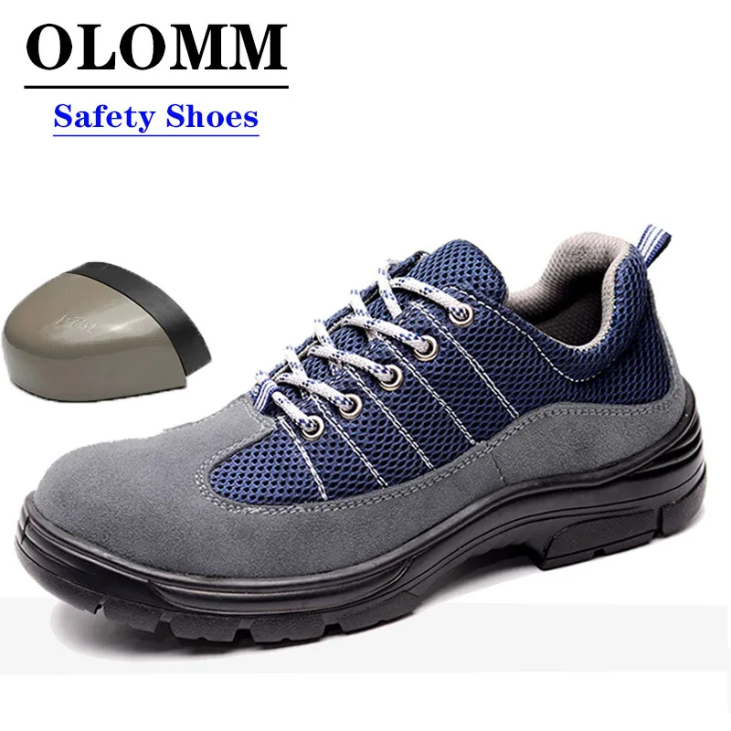 

NEW Safety Work Men Boots Steel Toe Shoes Indestructible Shoes Super Light Weight Outdoors Anti Smashing Puncture Proof Non Slip