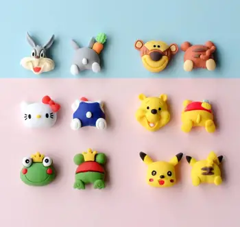 

Kawaii Cartoon animat Bear,tiger, cat, rabbit flatback Resin Cabochons Scrapbook Craft DIY Hair Bow Phone cabochons Accessories
