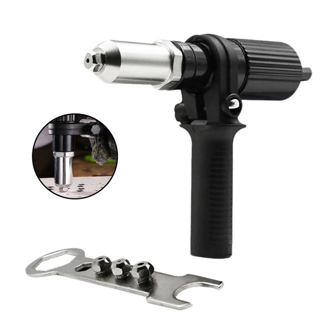 Riveter Adapter 2.4mm4.8mm Electric Rivet Nut Guns Riveting Tool Black