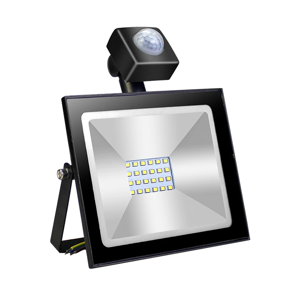 

1pcs 10W 20W 30W 50W 100W LED Light With Motion Sensor AC110V 220V LED Floodlight IP65 Waterproof Outdoor Spotlight For Garden