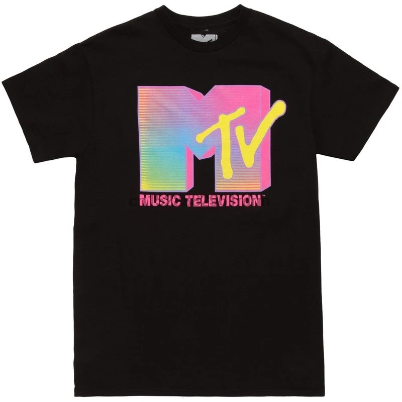 Одежда пятое солнце MTV флуоресцентный логотип для взрослых Футболка 8802|Футболки|