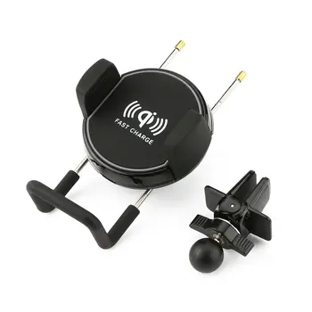 

Car Telescopic Wireless Charging Vent Clamp Universal Mobile Phone Fast Charge Bracket 360 Degree Rotation Holder Charger