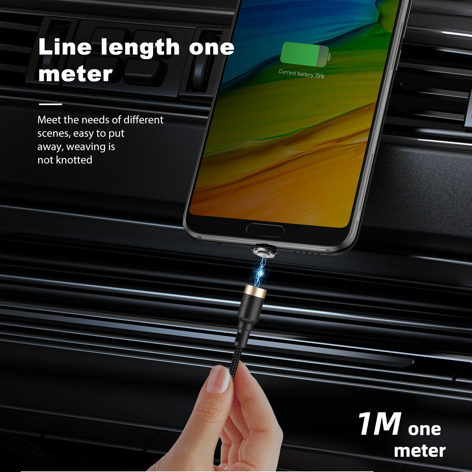 USLION 3A USB кабель для быстрой зарядки Micro USB кабель для Xiaomi Магнитный USB кабель для iPhone 11 type C Быстрый кабель для зарядки данных