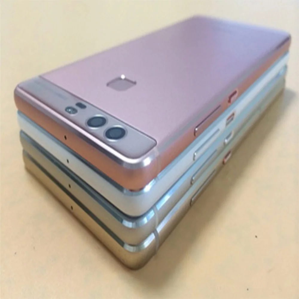 Металлический задний корпус для HUAWEI P9 задняя крышка Корпус задняя крышка батарейный корпус с отпечатком пальца+ Боковая кнопка+ объектив камеры
