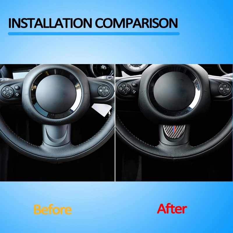 Автомобильный Стайлинг наклейки для mini Countryman, Clubman Cooper R53 R55 R57 R58 R59 R60 R50 R52 JCW F55 F56 рулевого колеса клеящиеся полоски