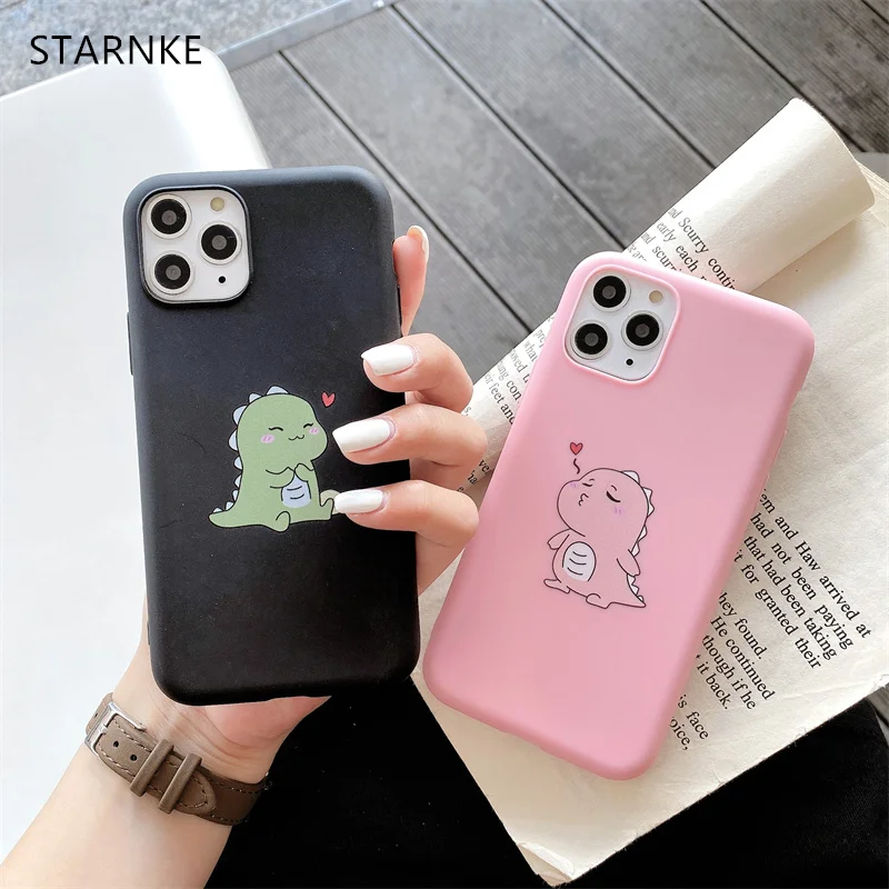 Couples Dinosaur Cover For Samsung Galaxy A32 A52 A72 A31 A51 A71 A50 A30S A70 A10 A20 A12 A21S A02S A11 M21 M31S M51 Soft Case samsung cute phone cover