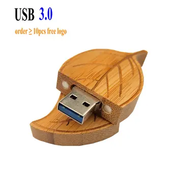 

Custom Logo Personality Wooden USB Flash Drive Creative Gift Leaves U Disk Carbonized Bamboo Pendrive 2GB 4GB 16GB 32GB 64GB Hot