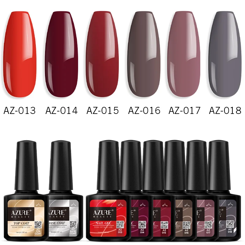 Azure beauty 8 шт./лот набор гель лаков впитывающий УФ/светодиодный Гель лак