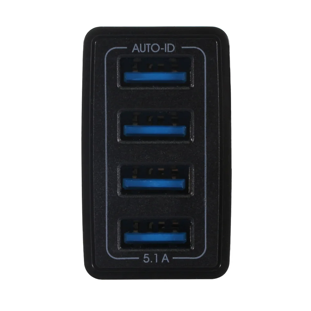 4USB дорожное зарядное устройство стандарт 5.1A универсальное умное зарядное устройство для huawei для iPhone для samsung для xiaomi redmi зарядка