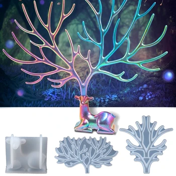 

Storage Rack Soft Mold UV Resin Mould Deer With Horns Big Silicone Mold Kawaii Resin Craft Supplies Silicone Mold Resin