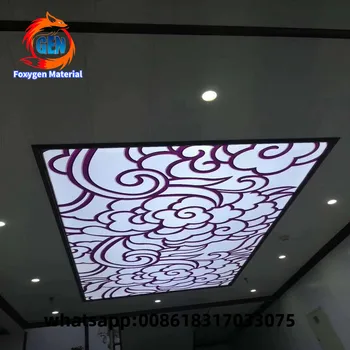 

pvc stretch ceiling machine UV printing pattern on translucent ceiling film