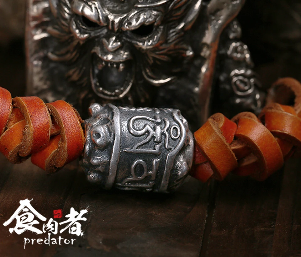 Хищник S925 Серебряный нож Tashidler EDC шарик зонтик веревка многофункциональный инструмент открытый кемпинг ножевые гаджеты кулон