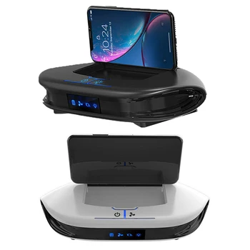 

Solar Car Air Purifier with Mobile Phone Stand USB Ionizer Vehicle Air Cleaner HEPA Filter Car Aroma Diffuser for Car/Home/Offic