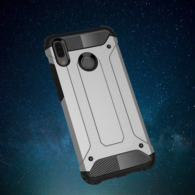 Shockproof Armor Hybrid Rugged Phone Case For Huawei Y5 Y6 Y7 Prime Y9 Luxury 2in1Cover 2018 DYee |