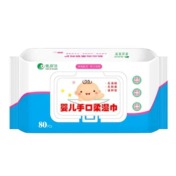 

80pcs/Pack Wet Wipe Tissue Clean Hand Health Care 50 Wipeshand Wet Wipe Disposable