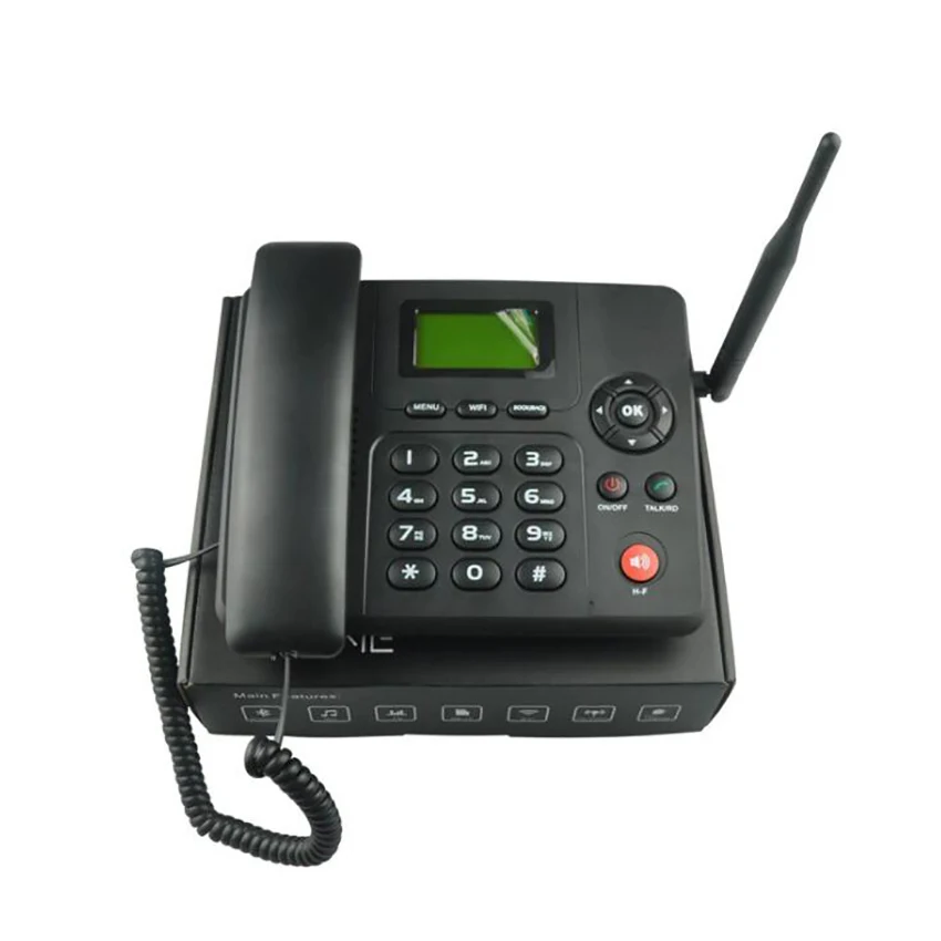 Настольный Gsm беспроводной телефон с функцией SMS и FM радио MP3 зарядное устройство