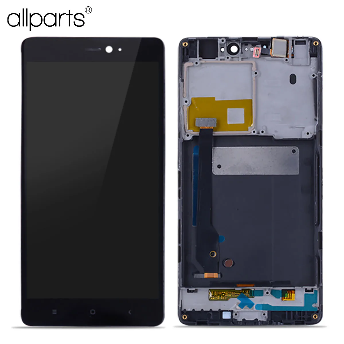 Цена Дисплей для XIAOMI Mi4C font b LCD b font в сборе с тачскрином на рамке Оригинал 5.0 черный