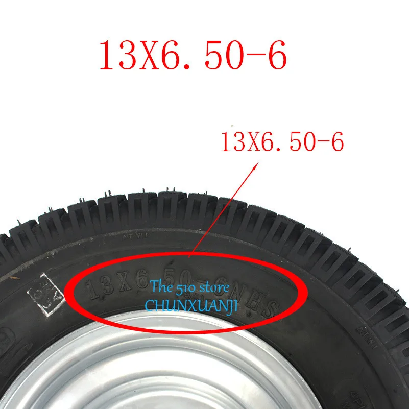 2 шт. супер высокопроизводительный картинг детская коляска ATV UTV 13X6. 50-6 дюймов колеса 13*6,50-6 шины с ступицей