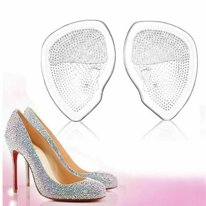 Plantilla de Gel para antepié de mujer para tacones altos, plantillas de pies planos, almohadillas de almohadillas suaves para zapatos transparentes plantillas 1 par de plantillas para el cuidado del pie