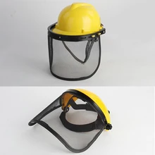 

Lawn mower protective mask half-inclusive full-inclusive steel mesh helmet hard hat lawn mower garden machinery accessories