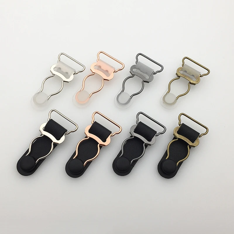 Nickel-free Metal Suspender Clip Garter Shirt Holder Stocking Belt End  Buckle Garment DIY Accessories Replacement Parts