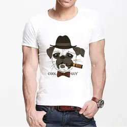 MOUNTSHARP Модные мужские футболки с принтом собаки, красивые летние футболки Харадзюку, уличная одежда, топы с короткими рукавами, забавный