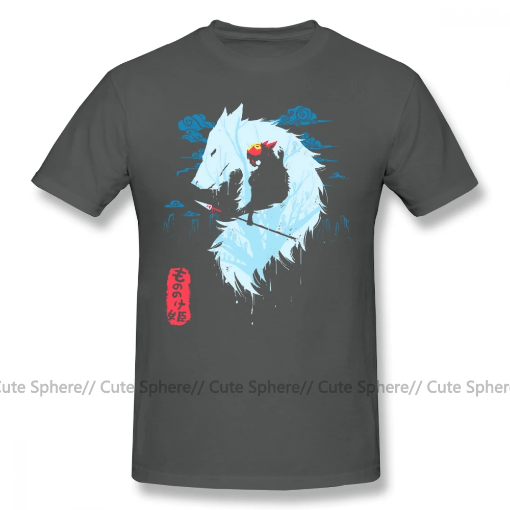 Mononoke футболка Принцесса Мононоке футболка hime графическая Мужская футболка потрясающая негабаритная хлопковая Классическая футболка с коротким рукавом