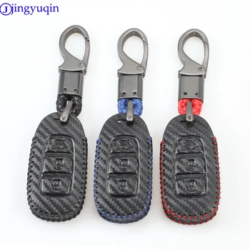 

Luminous Carbon Fiber Car Key Case For Hyundai i30 Ix35 Solaris Azera Elantra Grandeur Ig Accent Santa Fe Verna 2017 2018 Cover