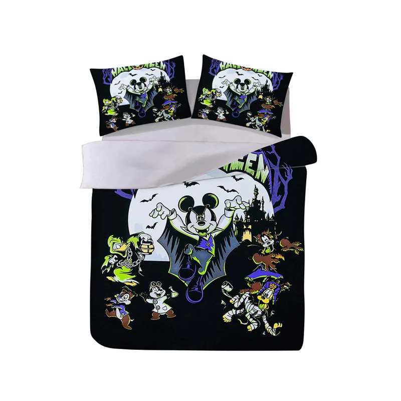 Halloween Minnie Mickey Bedding Set Duvet Cover Pillowcase The Nightmare Befor Christmas King Size Comforter Bedding Sets Halloween Minnie Mickey Bedding Set Duvet Cover Pillowcase The Nightmare Befor Christmas King Size Comforter Bedding Sets
