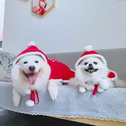 Одежда для собак, одежда для маленьких собак и больших собак, Рождественский плащ