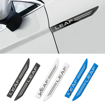 

Car decoration metal sticker leaf plate sticker blade side sticker For Nissan LEAF 2009 2011-2019 car metal sticker