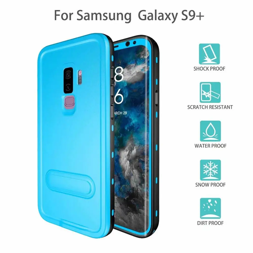 Dark blue Для samsung S9 плюс Чехол Red Pepper точка Стиль IP68 Водонепроницаемый для подводного плавания Чехол-Броня из ПК+ ТПУ Обложка для Galaxy S8 Plus - Цвет: Dark blue