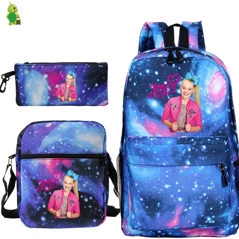 Mochila Jojo Siwa рюкзак 3 шт./компл. школьные сумки для мальчиков и девочек Дорожная сумка на ремне сумки Для женщин рюкзак рюкзаки сумки на плечо bagpen сумки