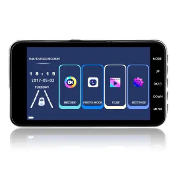 

4-Inch Touch Screen Hd Driving Recorder 1080P Front And Rear Dual Lens Night Vision Car Recorder Wide-angle Lens