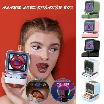 

Bluetooth Speaker with 16X16 LED App Controlled Front Panel DIY Painted Art Game колонка блютуз колонка портативная колонка#E30