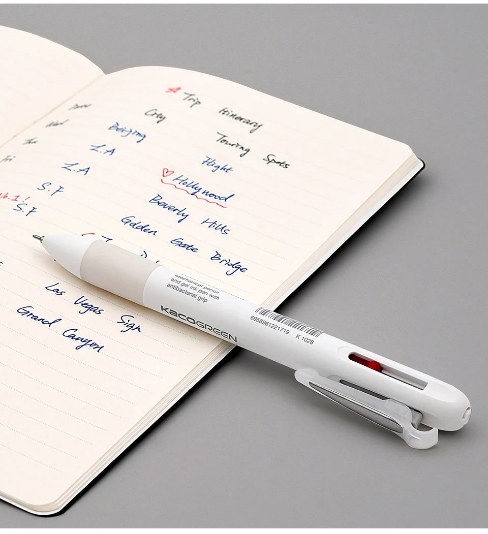 Xiaomi KACO 4 In 1 Multifunction 0.5mm Black Blue Red Refill Gel Pen Mechanical (3)