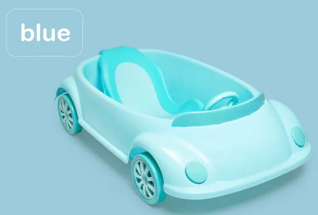 Детская ванна для новорожденных, Детская ванна для купания, универсальная ванночка для ванной, детская ванночка для купания, Детская стойка для купания, лежа, душ, автомобильная форма - Цвет: Небесно-голубой