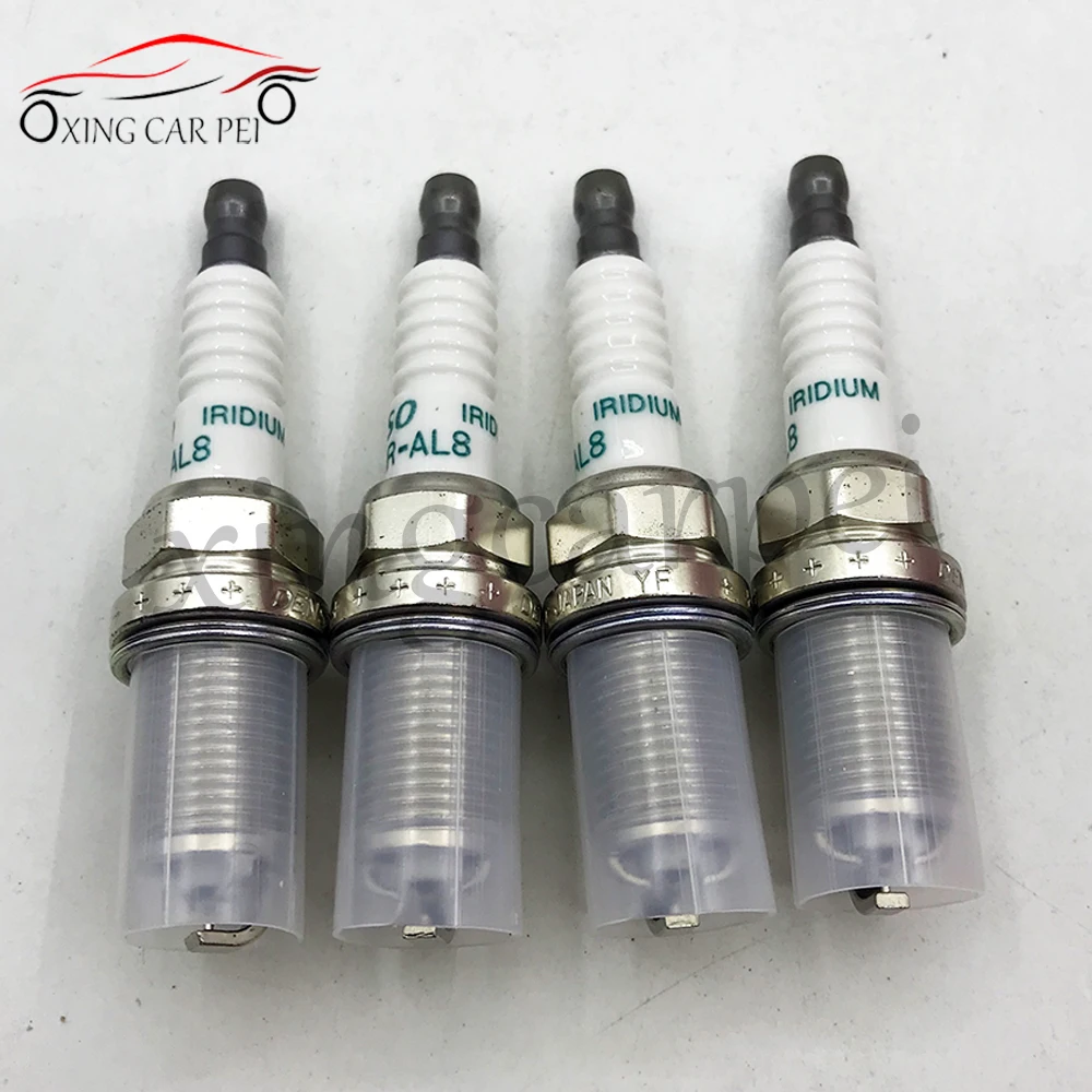4pcs 90919-01284 FK16BR-AL8 Iridium Spark Plug For Toyota Yaris