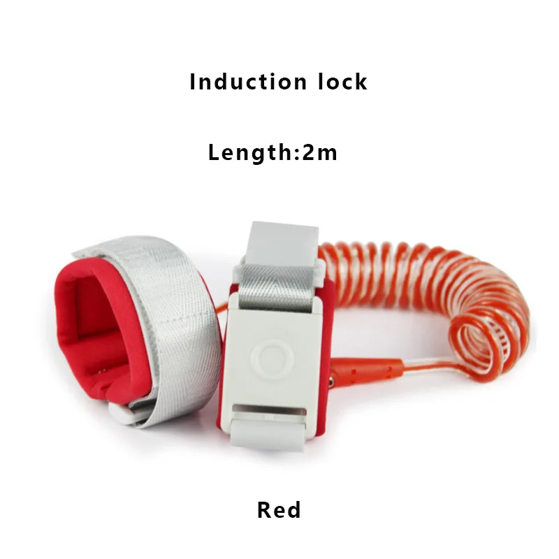 Induction lock Детский антиутерянный соединитель на запястье поводок для ребенка безопасности жгут бандаж для беременных веревка детская прогулочная рука пояс лента ребенок анти-потеря браслет - Цвет: Induction lock