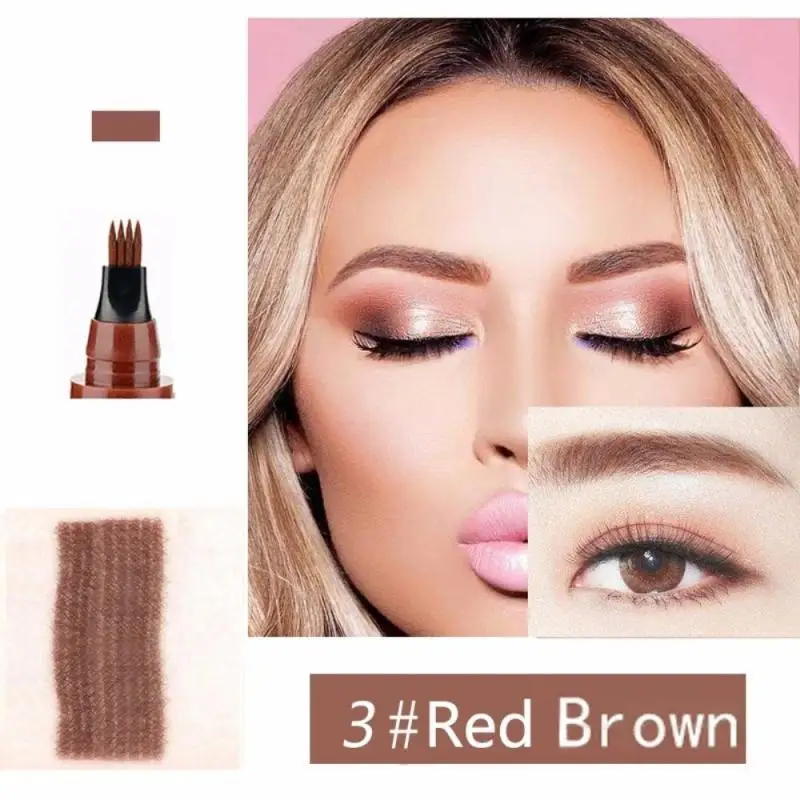 Waterproof Microblading Eyebrow Tattoo Pen Fine Sketch Enhancer Fork Tip Pencil Natural Eyebrow 4-Headed Pencil Eye Brow Make Up Waterproof Microblading Eyebrow Tattoo Pen Fine Sketch Enhancer Fork Tip Pencil Natural Eyebrow 4-Headed Pencil Eye Brow Make Up