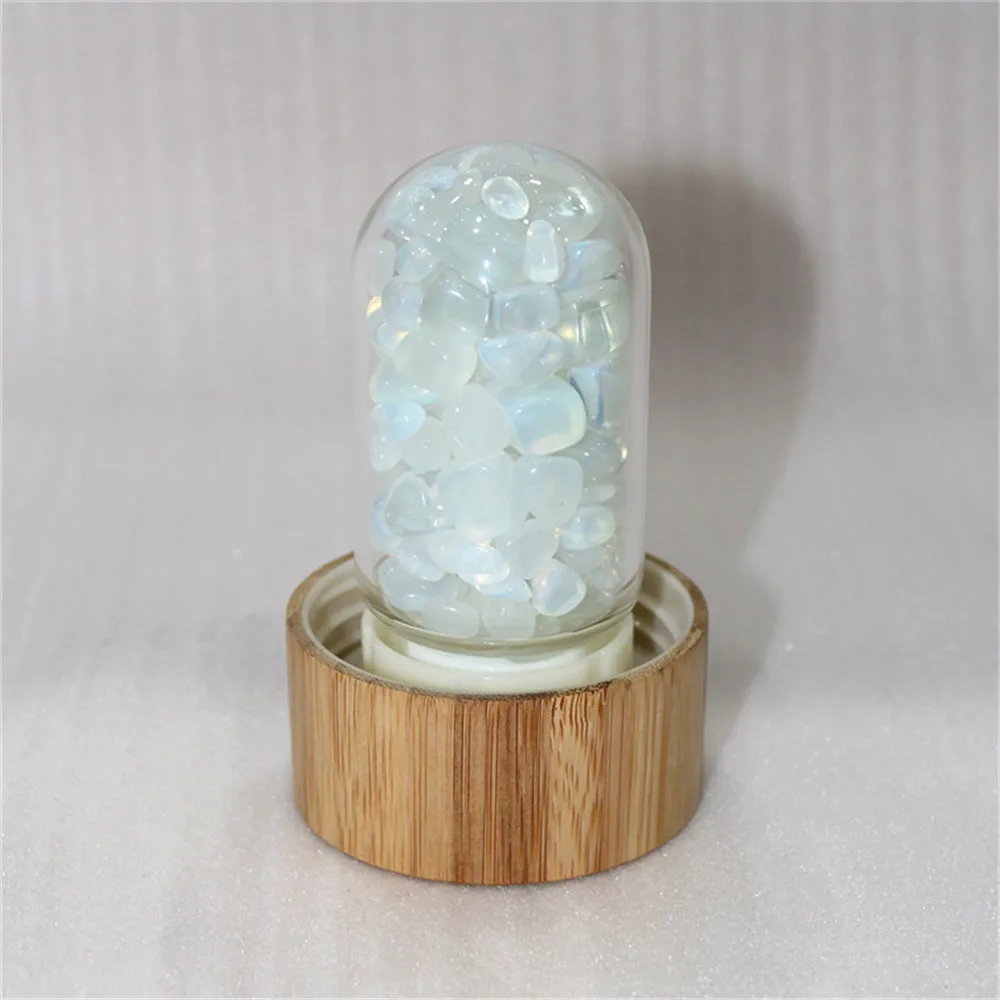 pedra copos de Cristal de Quartzo De Água De Bambu