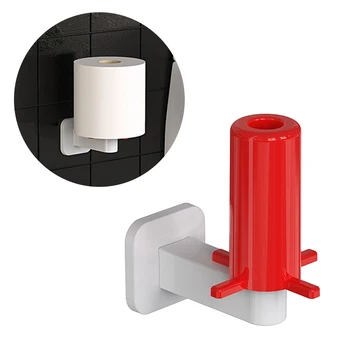 

1Pc Paper Towel Holder Anti-Slip Plastic Standing Countertop Punch Free Napkin Holder Tissue Holder for Toilet Bathroom