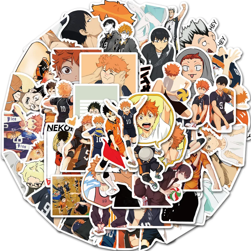 25/50 шт в наборе Haikyuu! Стикер s японский аниме стикер волейбол для наклейки на