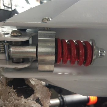 

2 Pcs Bike Red+Silver Scooter Metal Rear Suspension Bumper Spring Shock Absorber Rear Shock Absorber Electric Scooter