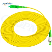 

10pcs FC/APC-SC/APC SM SX 3.0mm 5m Optical fiber patch cord G652D Jumper Single Mode Simplex Optical Fibra Optica FTTH